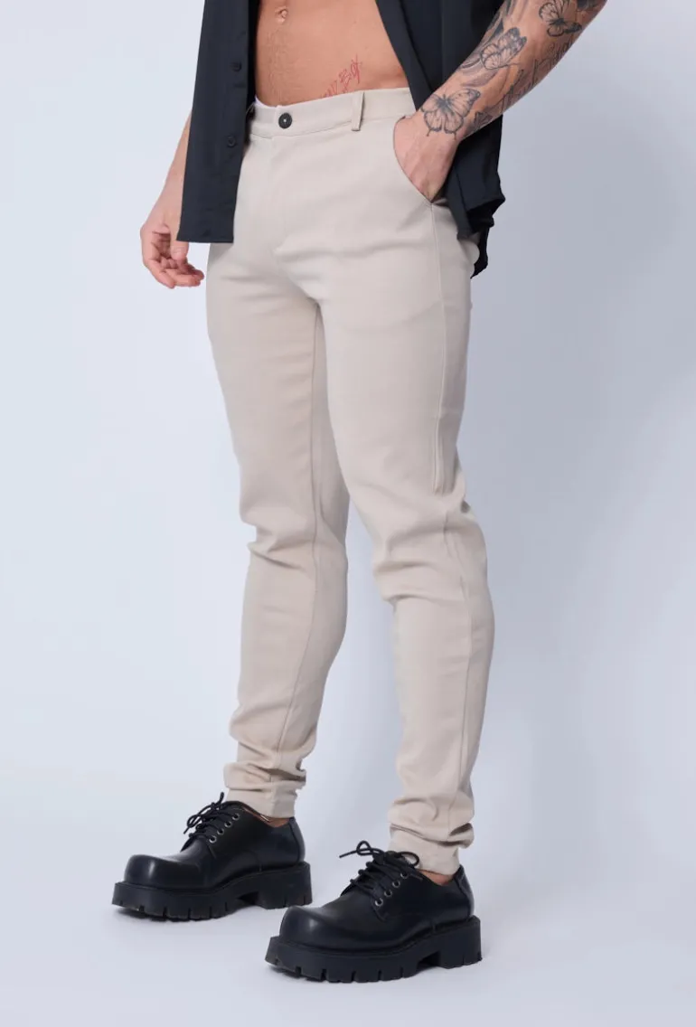 Pantalon chino classique uni