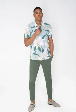 Pantalon chino tendance uni