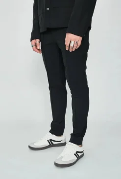 Pantalon chino uni avec glissière