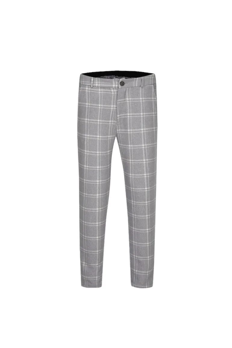 Pantalon classique chino à carreaux