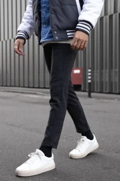 Pantalon classique chino à carreaux
