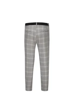 Pantalon classique chino à carreaux