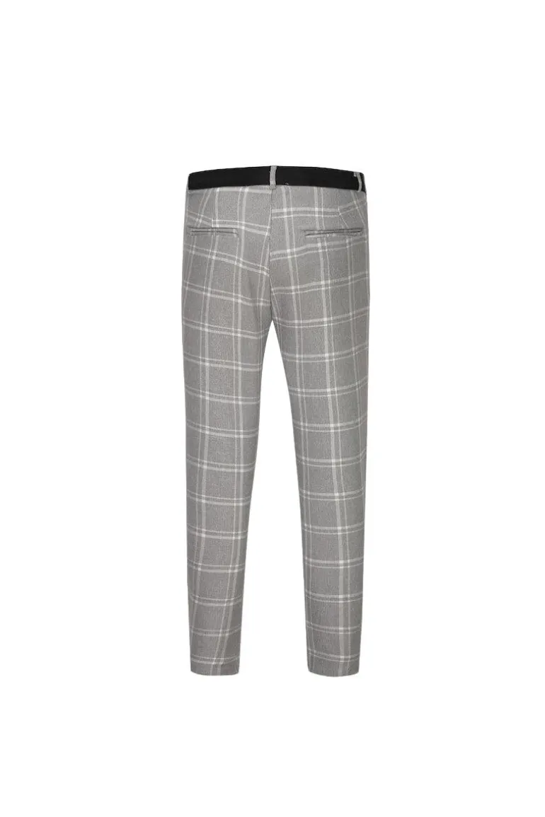 Pantalon classique chino à carreaux