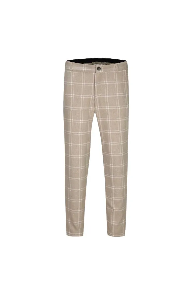 Pantalon classique chino à carreaux
