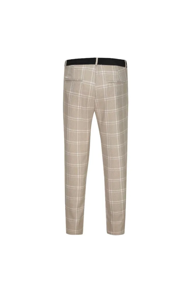 Pantalon classique chino à carreaux