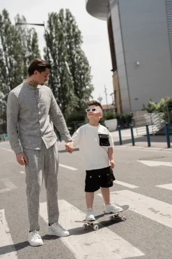 Pantalon décontracté effet lin