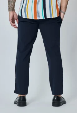 Pantalon décontracté effet lin
