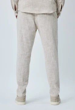Pantalon décontracté effet lin