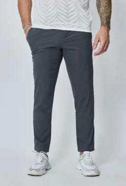 Pantalon décontracté effet lin
