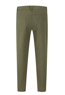 Pantalon droit uni avec patch géométrique