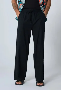 Pantalon effet lin