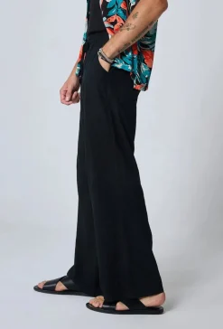 Pantalon effet lin