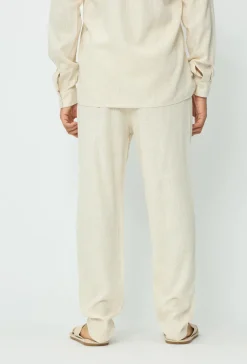 Pantalon effet lin