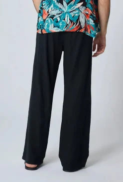 Pantalon effet lin