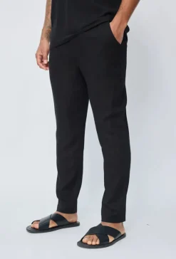 Pantalon effet lin