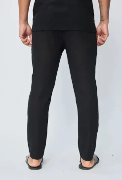 Pantalon effet lin