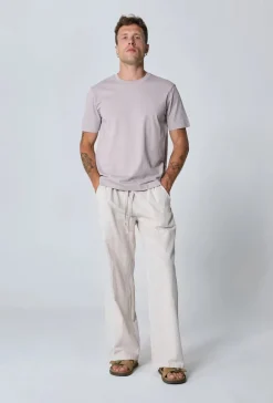 Pantalon effet lin