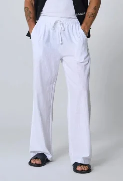 Pantalon effet lin