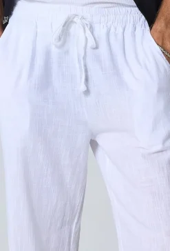 Pantalon effet lin