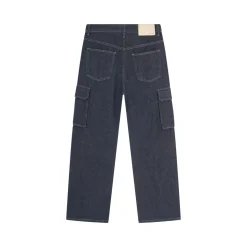 Pantalon en jean chiné coupe large