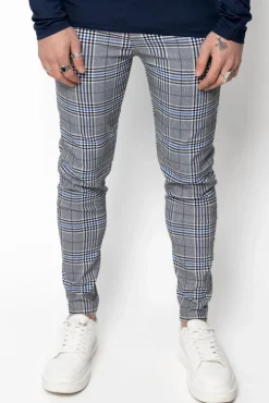 Pantalon habillé à carreaux