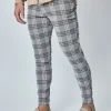 Pantalon habillé à carreaux