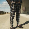 Pantalon habillé à carreaux