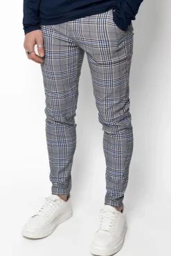 Pantalon habillé à carreaux
