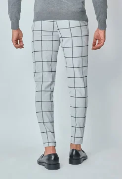 Pantalon habillé à carreaux