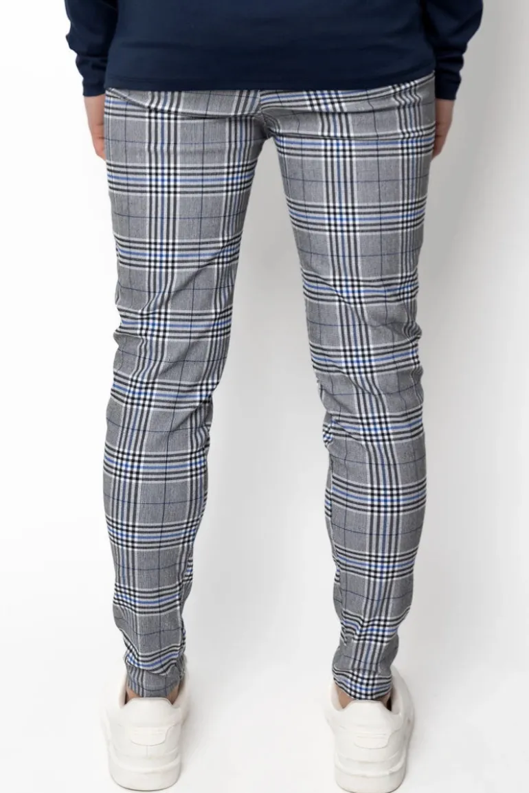 Pantalon habillé à carreaux