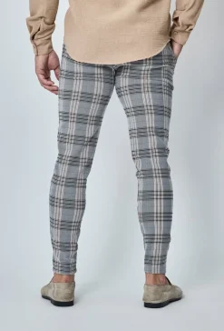 Pantalon habillé à carreaux