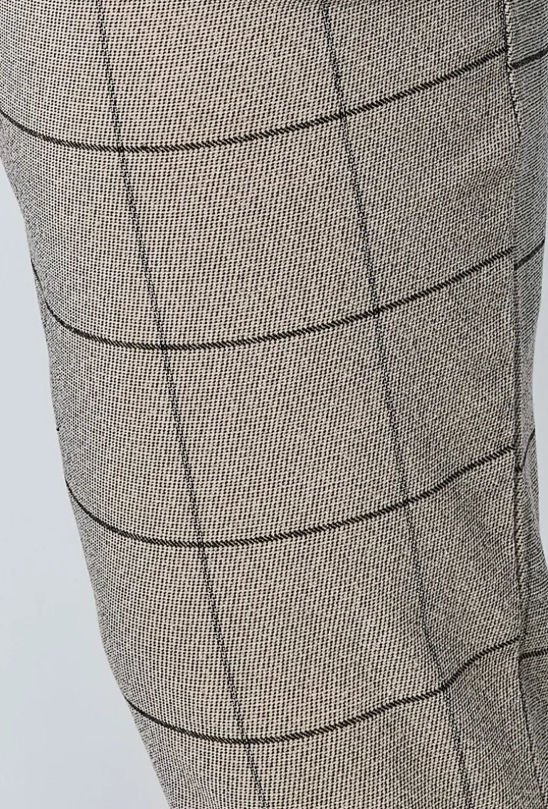 Pantalon habillé à carreaux