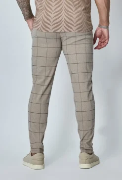 Pantalon habillé à carreaux