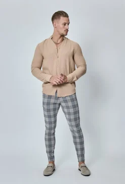 Pantalon habillé à carreaux