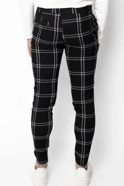 Pantalon habillé à carreaux
