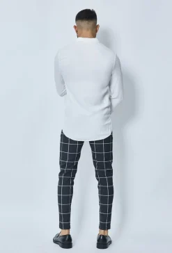 Pantalon habillé à carreaux