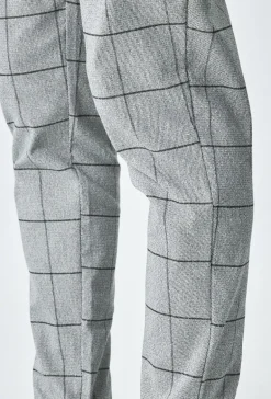 Pantalon habillé à carreaux
