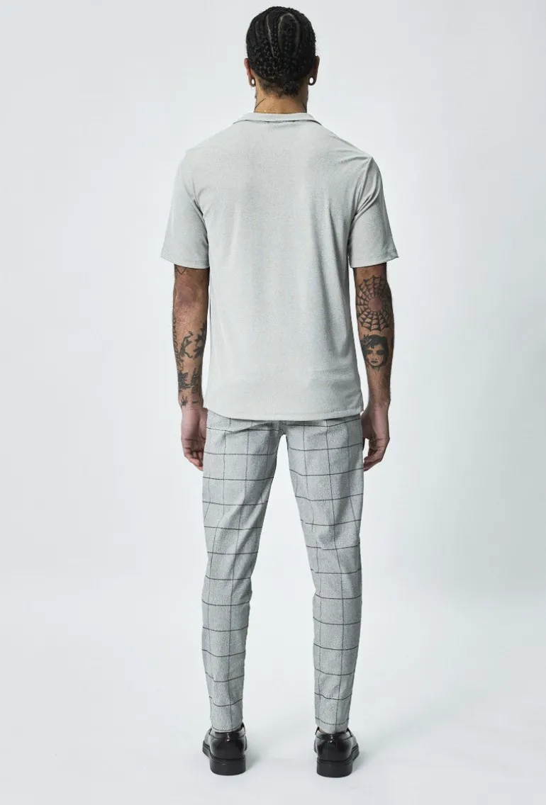 Pantalon habillé à carreaux