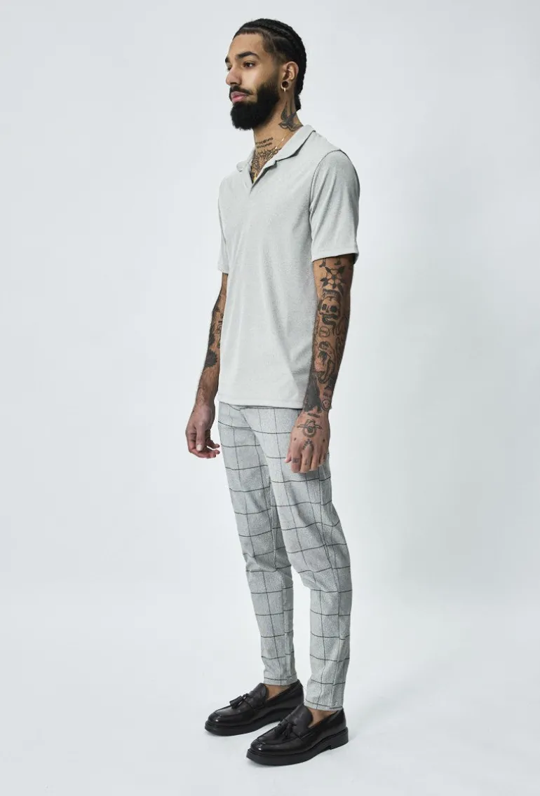 Pantalon habillé à carreaux