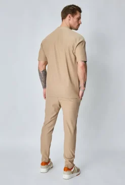 Pantalon jogger cotelé