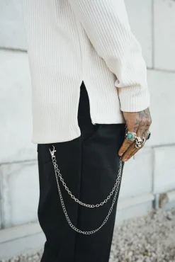 Pantalon jogger habillé avec chaine