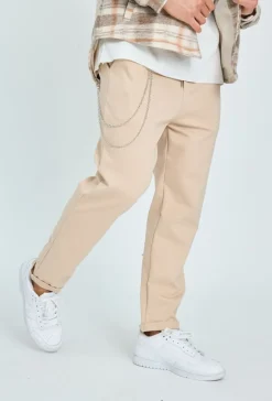 Pantalon jogger habillé avec chaine