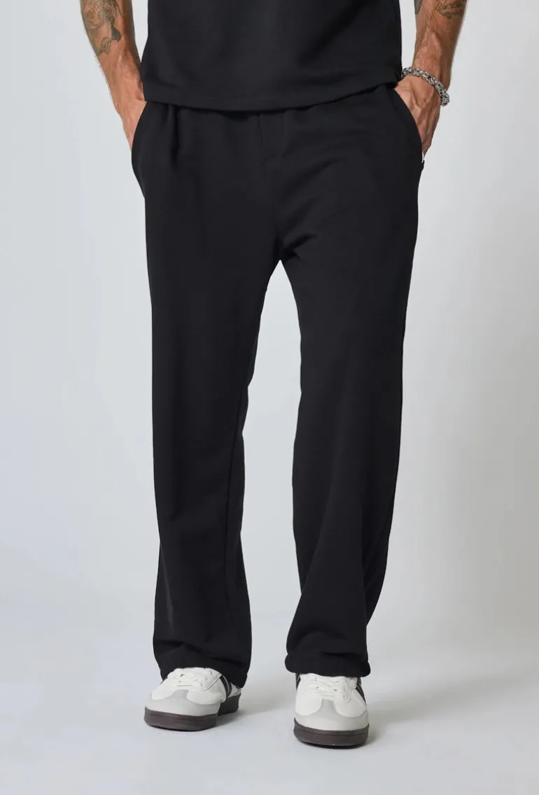 Pantalon jogging uni ample décontracté et confortable
