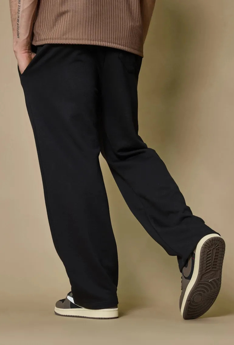 Pantalon jogging uni ample décontracté et confortable