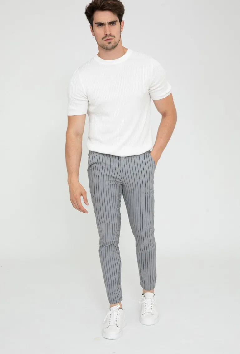Pantalon rayé