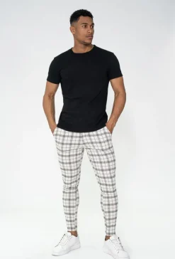 Pantalon tendance à carreaux