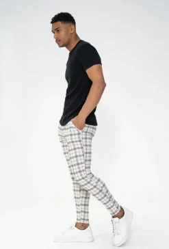Pantalon tendance à carreaux