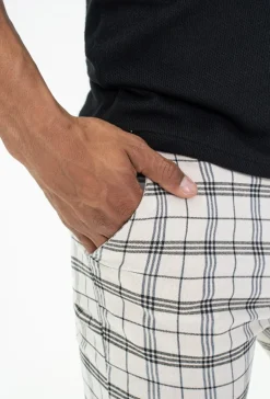 Pantalon tendance à carreaux