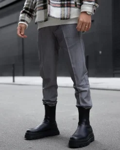 Pantalon tendance coupe slim décontracté