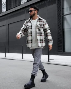 Pantalon tendance coupe slim décontracté